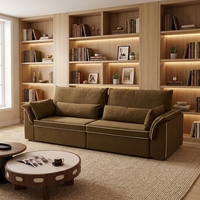 Verstellbares Doppel-Schlafsofa Neuer Split-Stil Lazy Futon für Büro & Wohnzimmer Stoff Faltbar & Ausziehbar für Schlafzimmer