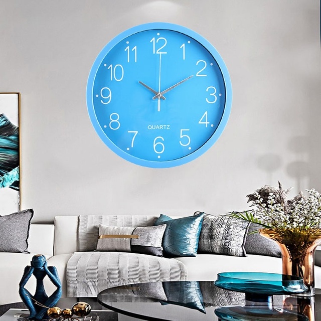 Nordic Style Large Pendulum Clock Plastic Home and Desk Ornament for Living Room Bedroom Wall Display