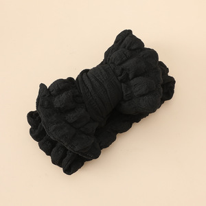 Nueva Diadema de Lazo de Punto Burbuja de Color Sólido, Diadema de Lazo Grande de Felpa Favorita para Recién Nacidos, Recién Reabastecida - Product Image 4