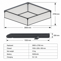 Parasol de toit de voiture automatique télécommandé 3,8x2,7m