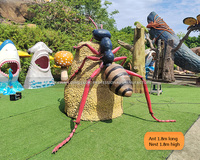 Fourmi avec nid personnalisé Big Bugs Fiberglass Ant Animatronic Insects Park