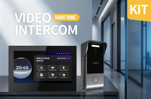 <span class=keywords><strong>Kit</strong></span> Completo de <span class=keywords><strong>Videoportero</strong></span> IP para Villa, Monitor Interior de 7 Pulgadas + Timbre Exterior POE, Sistema de Intercomunicación Bidireccional para Casa Individual - Product Image 3