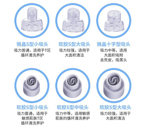 Herramienta Removedora de Puntos Negros Recargable, Limpiador de Poros con Vacío para Acné y Espinillas, para el Rostro, con 6 Cabezales de Succión, Limpiador de Poros Faciales - Product Image 6