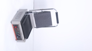 Parrilla Eléctrica Comercial de Contacto con Placas Acanaladas Superior e Inferior, Prensa para Panini y Desayunos, Ideal para Hoteles y Restaurantes de Comida Rápida - Product Image 4