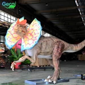 Gecai <span class=keywords><strong>Jurassic</strong></span> Dino <span class=keywords><strong>Park</strong></span> Animatronic Dilophosaurus modelo en venta - Product Image 5