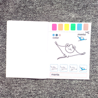 Livres de coloriage design OEM avec palette de peinture Animaux Fruits Trafic océanique Jouets éducatifs pour bébés de 3 ans et plus Livres à dessiner