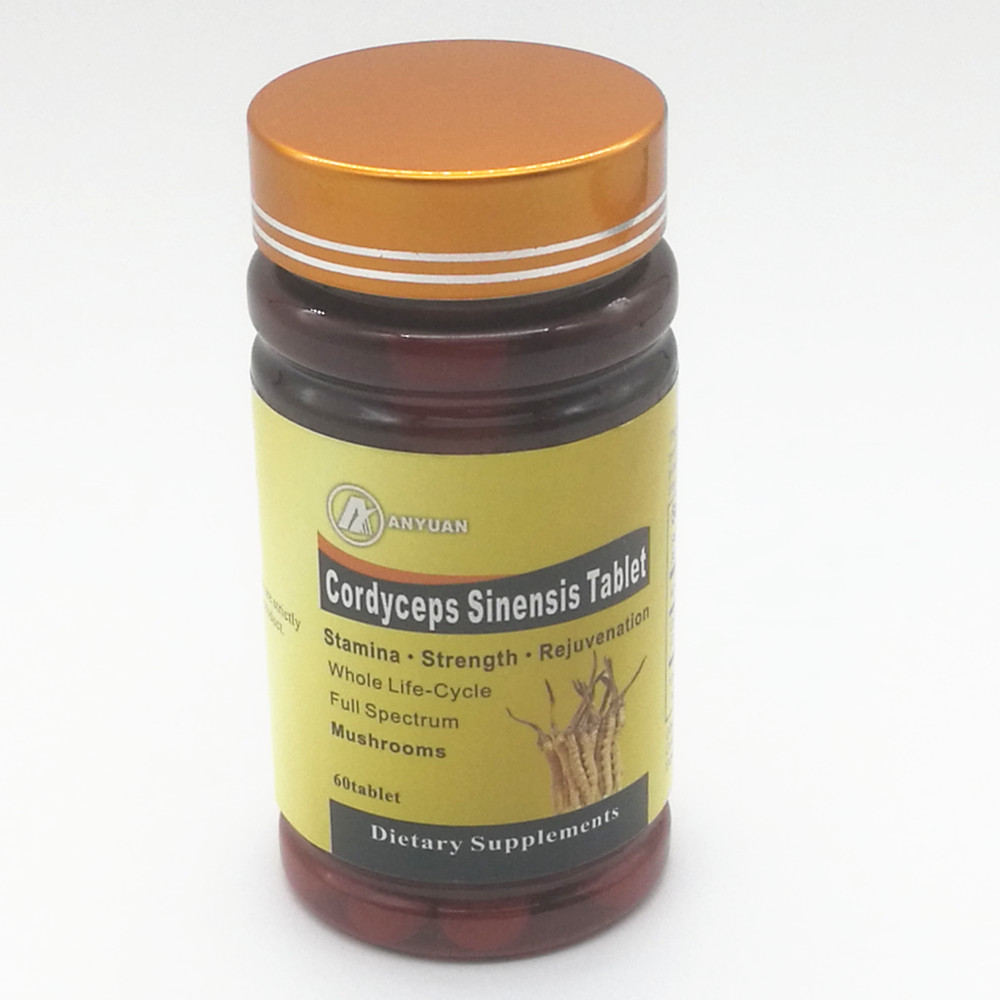 High Quality Chinese Medical Herbs Cordyceps Sinensis Pill Chinese Caterpillar Fungus Tablet