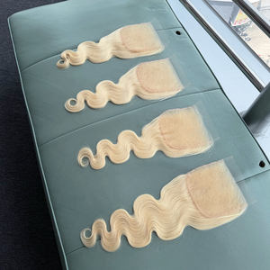 ผมแท้บราซิลแบบเวอร์จิ้น 6x6  พร้อมเชือกผูกผม HD Lace Closure สี 613 แบบลอน Body Wave ขนาด 18 นิ้ว รูปทรงธรรมชาติ ปรับแต่งรูปทรงลอนได้หลากหลายรูปแบบ - Product Image 5