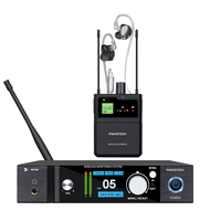 Pour Panvotech WIEM-800 système de moniteur intra-auriculaire sans fil UHF stéréo IEM pour la surveillance professionnelle personnelle des performances de scène