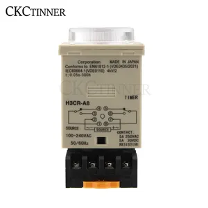 24-220VAC/DC H3CR-A8 1.2s to 300h 50/60Hz 8PIN Power On Dnd Off Cycle Delay Time Relay
