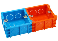 Boîte de jonction électrique en PVC pour Conduit, boîtier de raccordement carré, Surface murale en plastique, 86x86mm
