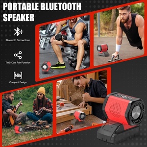 <span class=keywords><strong>Altavoz</strong></span> Portátil Compatible con Baterías Mil Waukes de 18V con Carga USB-A/C para Obras de Construcción, Campamentos y Fiestas - Product Image 5
