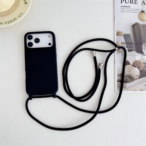 Étui de téléphone en silicone avec cordon tour de cou et bandoulière pour iPhone 17 16 Pro Max 17Air - Product Image 5