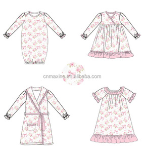 All'ingrosso abito <span class=keywords><strong>da</strong></span> pigiama personalizzato in <span class=keywords><strong>cotone</strong></span> vestaglia per bambini e bambine pigiami - Product Image 1