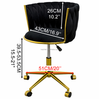 Chaise TUQ en velours moelleux tendance pour la dégustation de whisky, chaise pivotante d'angle pour barman, zone de préparation
