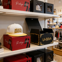 Boîte en papier pour casquette snapback en gros, emballage pour casquette de baseball, personnalisation de chapeau, impression de logo personnalisé, boîte en papier pour chapeau