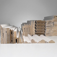 Plinthe décorative en bois de pin blanc apprêté Reshine, moderne, écologique, durable, imperméable, installation facile