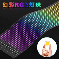 Pantalla LED RGB USB Programable con Control Remoto para Coche, Nuevo Estado, Moderno, Sistema de Iluminación Automotriz de 12V, Herramienta Publicitaria