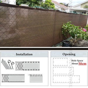 Tewango – Nouvelle Voile d'Ombrage Rectangulaire Extérieure en HDPE Épais et Robuste, Anti-UV, pour Balcon, Protection de la Vie Privée, Filet Pare-Vent, Tissu Anti-UV 90%-95% - Product Image 4