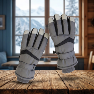 Guantes de Snowboard Resistentes al Agua con Pantalla Táctil, Cálidos, de Terciopelo, Resistentes al Viento, con Bolsillo Oculto, Unisex para Invierno - Product Image 3