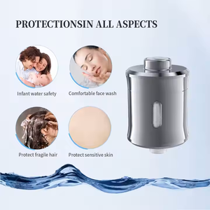 Cabezal de Ducha Portátil de Alta Gama con Filtro de Vitamina <span class=keywords><strong>C</strong></span> OEM y ODM, Purificador de <span class=keywords><strong>Agua</strong></span> con Carbón Activado y Ozono para <span class=keywords><strong>Agua</strong></span> Dura para Uso Doméstico - Product Image 4