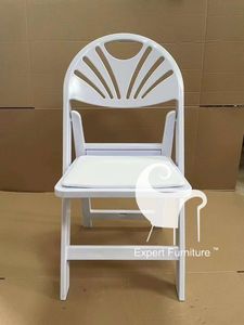 New Design Event Resin Folding Chairs Padded Seat Folding Chair <strong>White</strong> Resin Garden Foldable Chair - Product Image 6