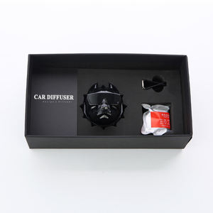 Venta caliente coche salida de aire perfume clip cabeza de perro aromaterapia coche decoración interior adornos moda <span class=keywords><strong>bulldog</strong></span> coche perfume - Product Image 1