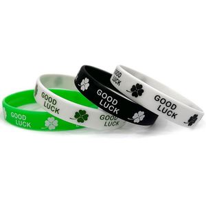 Nouveaux Bracelets en Silicone Pas Chers / Bracelets Personnalisés en Silicone, Bracelet Trèfle Porte-Bonheur, Bracelet Porte-Bonheur - Product Image 4
