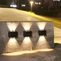 Lampu Taman tenaga surya, lampu penerangan luar ruangan Sensor cahaya matahari tahan air gaya Nordik Modern dekorasi untuk taman putih Porc