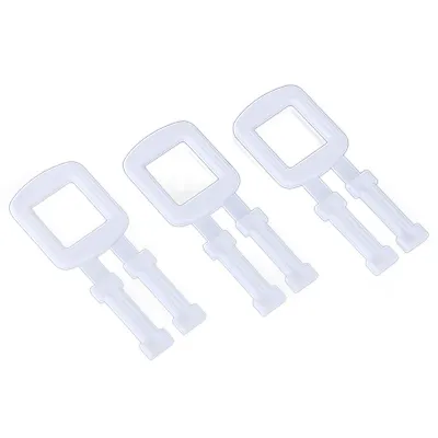 Gebrauchte Verpackungs gürtel karton Kunststoff klammern Schnallen PP White Packing Strap Schnalle für PP-Band