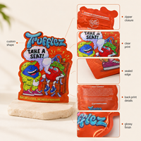Sac en Mylar imprimé sur mesure de 350 g avec fenêtre et fermeture éclair, matériau PET AL PE, pochette d'emballage pour en-cas