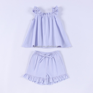 Set <span class=keywords><strong>di</strong></span> <span class=keywords><strong>Abbigliamento</strong></span> Estivo per Bambine, Outfit Casual per Bambini, Vestiti per Bambine Piccole, Vendita all'Ingrosso con MOQ Basso - Product Image 2