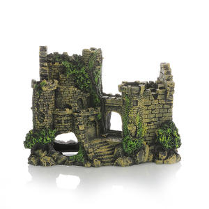 Baboney Petite Pyramide Château en Résine Classique Écologique pour Aquarium, Décoration <span class=keywords><strong>de</strong></span> Paysage et Abri pour Poissons - Product Image 1