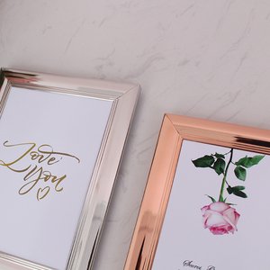 Chất lượng cao <span class=keywords><strong>Electroplated</strong></span> Bạc khung ảnh bán buôn sắt kim loại khung ảnh cho trang trí nội thất hình ảnh khung - Product Image 5