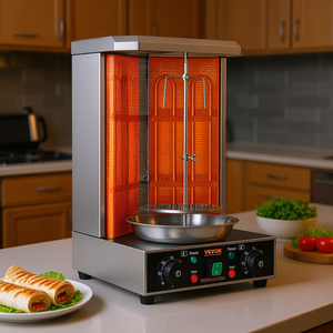 Asador Vertical Eléctrico Vevor, Horno Rotatorio con Capacidad para 13 Libras, Máquina para Asar Shawarma para Cocina Casera - Product Image 2