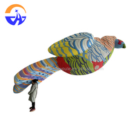 Animaux gonflables publicitaires colorés à suspendre, perroquet, modèle d'oiseau géant, impression numérique, pompe à air électrique intégrée, ventilateur pour événement