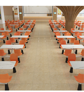 Hiện Đại Chống Cháy Nhựa Thức Ăn Nhanh Nhà Hàng Bàn Ăn Đặt Cho Trường Học Bệnh Viện Nhà Bếp Sử Dụng Với Bàn Và Ghế - Product Image 2