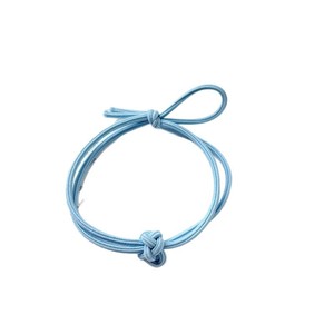 Élastique à cheveux simple en nylon avec nœud, pour femmes, usage quotidien, style minimaliste coloré - Product Image 5