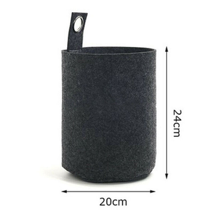 Caja de Almacenamiento de Fieltro de Poliéster Multifuncional, Portátil y Sostenible, Estilo Americano, Personalizada, con Tapa Redonda, Organizadores de Cajones, Bandejas, Cestas - Product Image 6