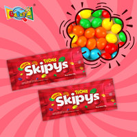 Fabrikant Groothandel Private Label OEM Aangepaste 40g Skittle-s type zure kauwgom voor veganisten BRC gecertificeerde zure kauwgom