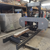 Scie à ruban portative de 1600 mm de diamètre avec moteur de 30 kW, scierie électrique horizontale pour le traitement du bois