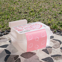 Boîte à gâteau en plastique PET de qualité alimentaire jetable en gros, boîte à crème de fraises, boîte à dessert tiramisu, emballage bento, emballage en plastique PET en gros