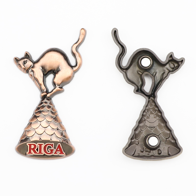 Wholesale Customized Countries Design Shape Latvia Riga Souvenirs Gift Metal Fridge Magnet