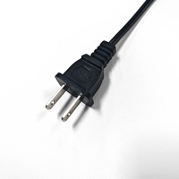 Cable de Alimentación de CA Polarizado Nema 1-15 P a IEC C7, 7A/125V, 18AWG, 2 Pines, Enchufe Estadounidense, Cable de Extensión Principal para TV e Impresora
