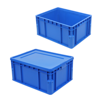 Conteneur de stockage industriel extra large JOIN, robuste, avec bords arrondis et parois épaisses, caisse en plastique rigide non pliable