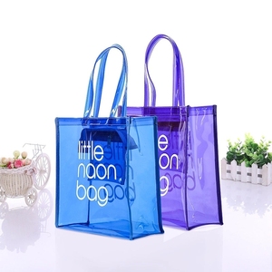 Alta qualità su ordinazione di vendita calda eco friendly più economica la piccola borsa di totalizzatore trasparente in pvc rosa neon - Product Image 3