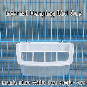 Comedero para Pájaros de Plástico Ligero y Duradero, sin Desorden, Tazón Colgante para Semillas/Agua, Accesorio para Jaula, Caja de Alimentación Automática para Periquitos - Product Image 4