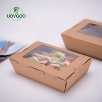 Emballage Bento jetable en carton de papier fait sur mesure Récipient de nourriture à emporter