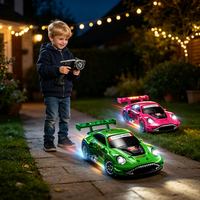 WGNRC 64001 Voiture de sport miniature RC entièrement proportionnelle à l'échelle 1/64, Jouet de voiture de drift RC miniature haute vitesse, Jouet de voiture de course RC miniature de bureau