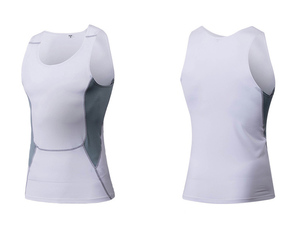 Hot Supplier Custom Quick Dry Tight <strong>Men's</strong> Bodybuilding Sport Fitness <strong>Vest</strong> Athletic Tank Top Nylon Spandex <strong>Mens</strong> <strong>Compression</strong> Shirt - Product Image 4